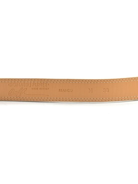 Donald J Pliner Franco Belt in White